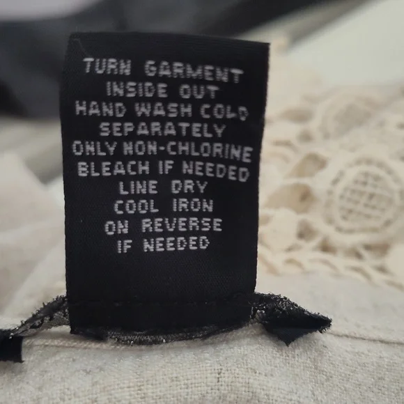 Lauren Michelle Linen Blend Top/ Jacket Coastal Cowgirl Beach Spring Large - Picture 4 of 4